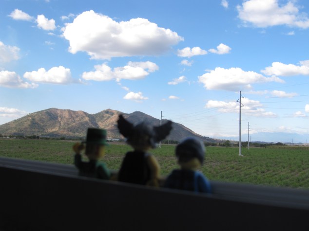 Con la vista del Volcán