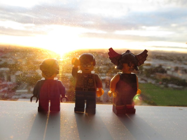 ahora les tocó posar a ellos del otro lado de la cima de la montaña.